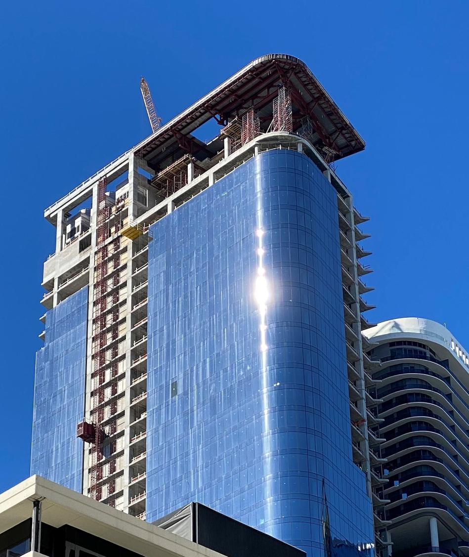 830 Brickell Glass and Metal Canopy