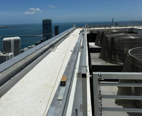 830 Brickell Glass and Metal Canopy